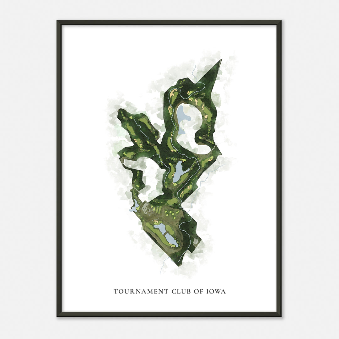 Print of Tournament Club Of Iowa Classic Map