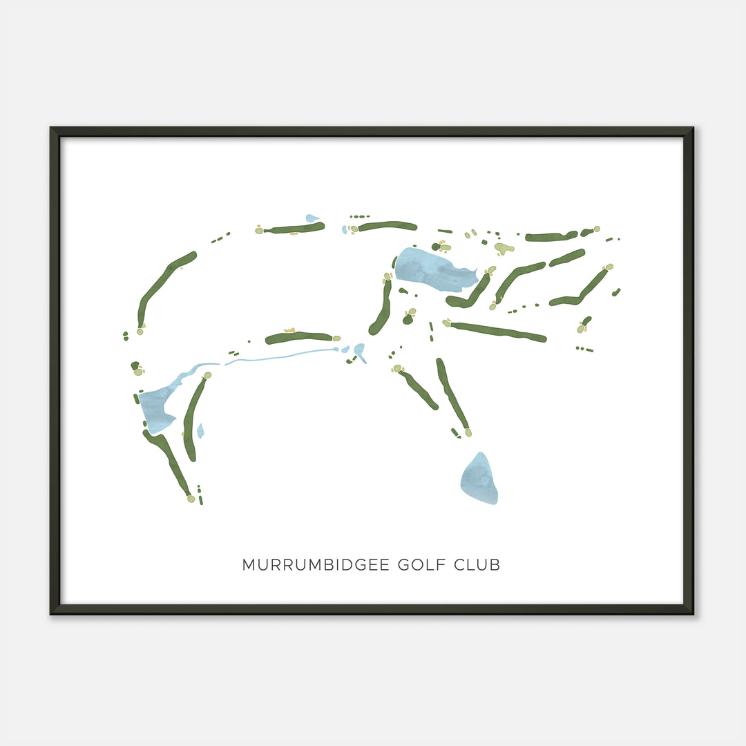 Print of Murrumbidgee Golf Club Modern Map