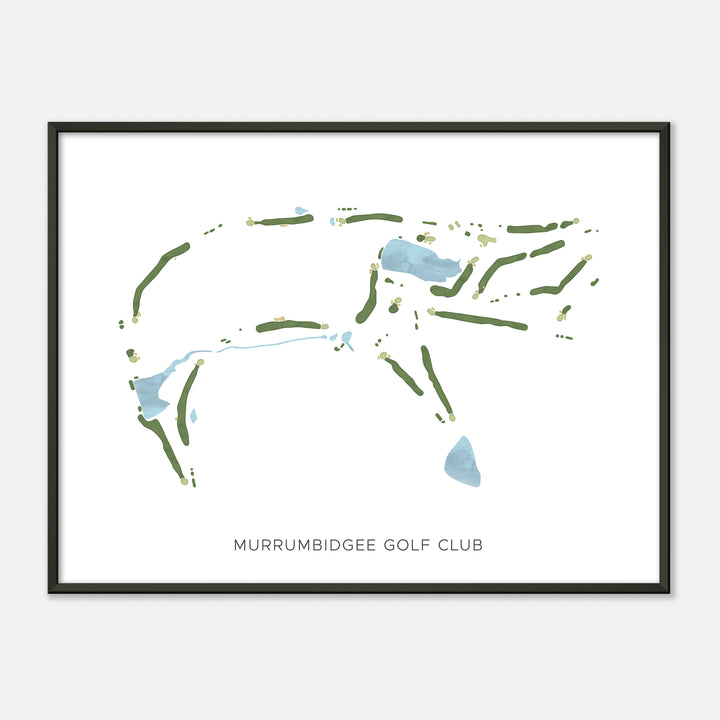 Print of Murrumbidgee Golf Club Modern Map