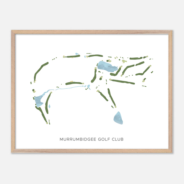 Print of Murrumbidgee Golf Club Modern Map