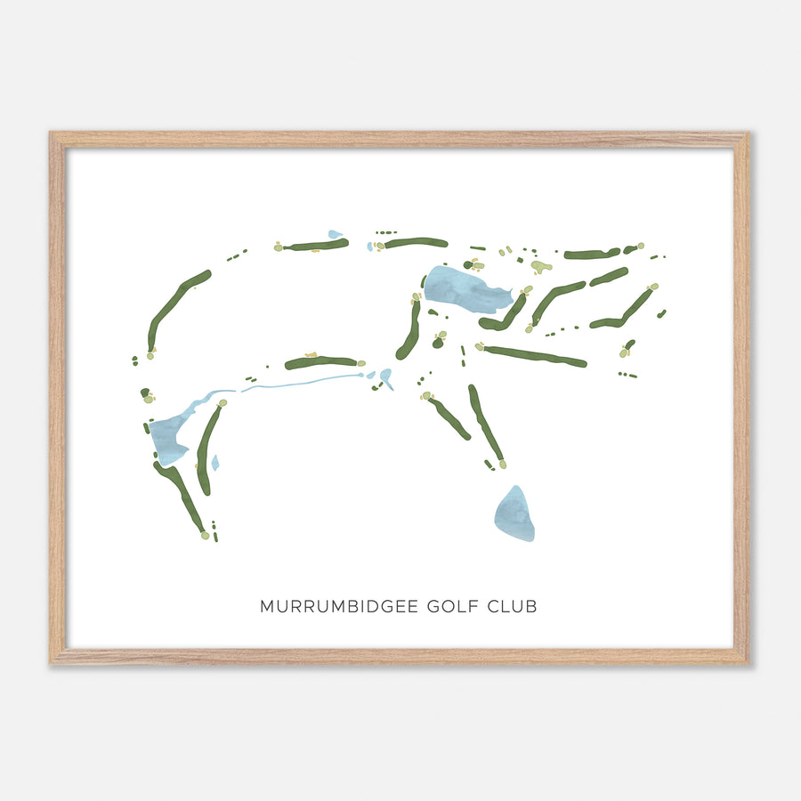 Print of Murrumbidgee Golf Club Modern Map