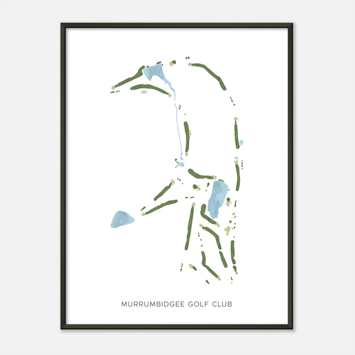 Print of Murrumbidgee Golf Club Modern Map