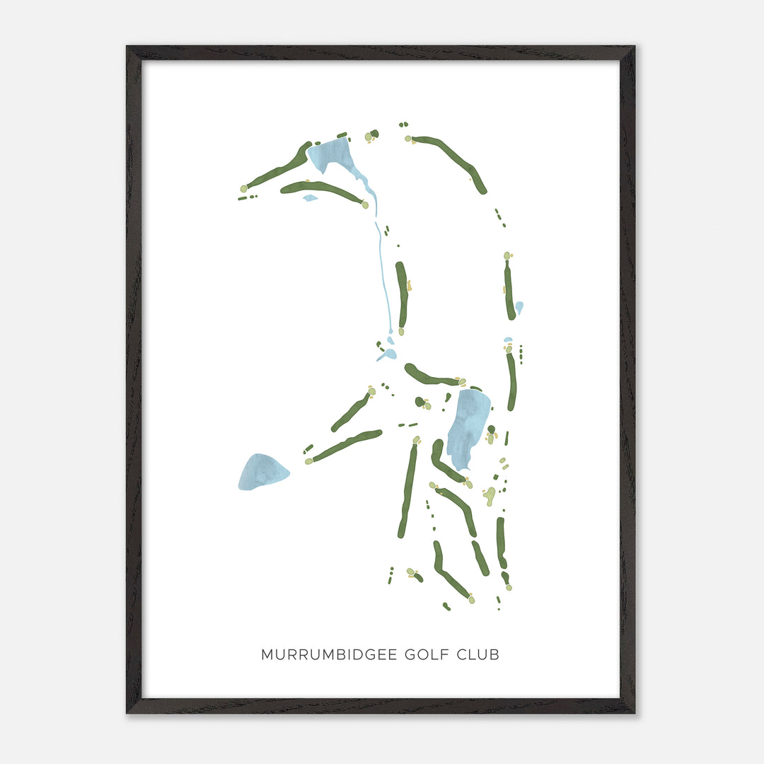 Print of Murrumbidgee Golf Club Modern Map