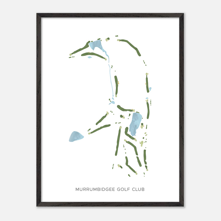 Print of Murrumbidgee Golf Club Modern Map