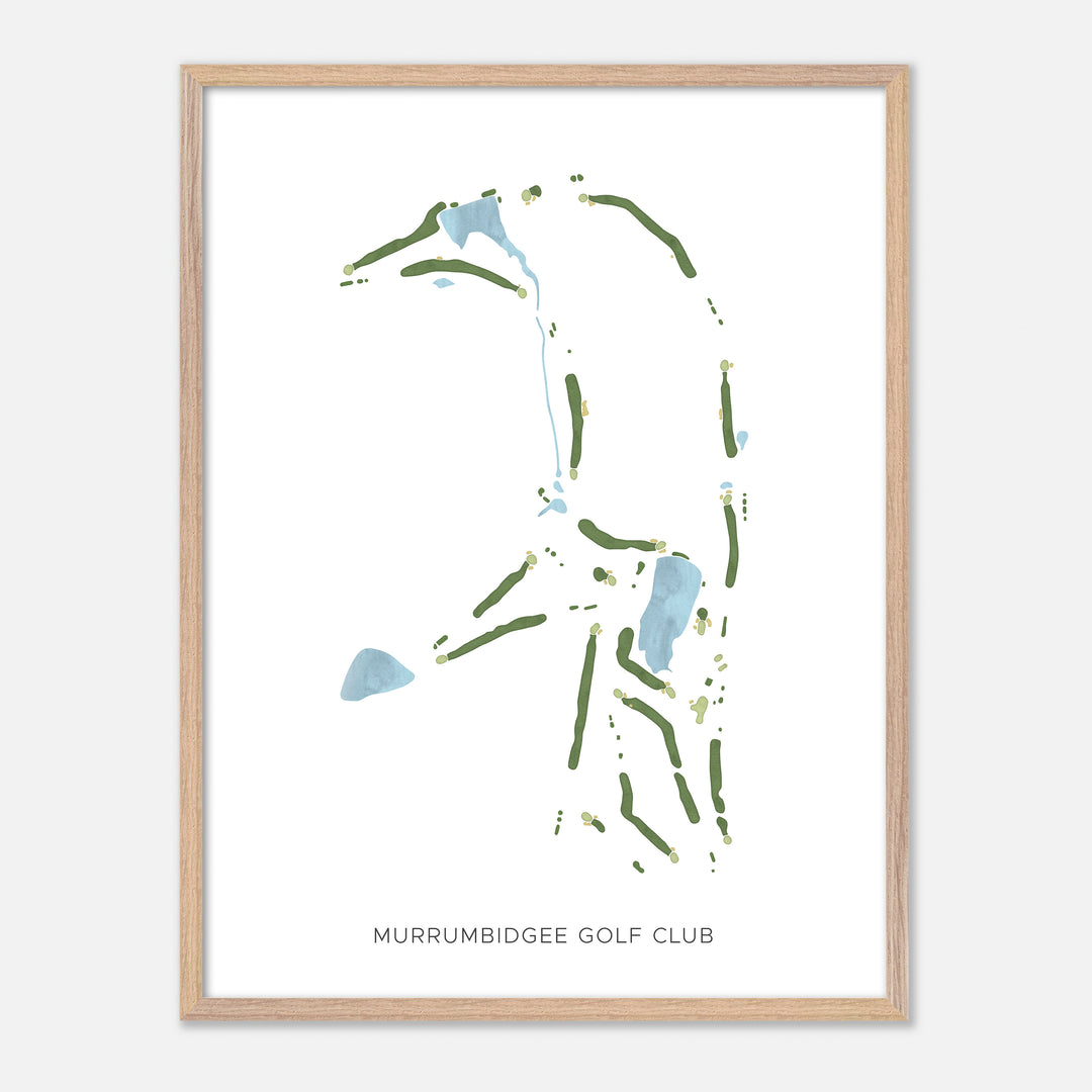 Print of Murrumbidgee Golf Club Modern Map