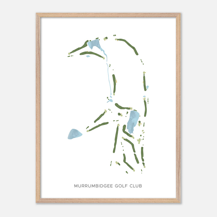 Print of Murrumbidgee Golf Club Modern Map