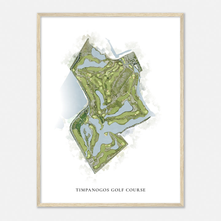 Print of Timpanogos Golf Course Classic Map