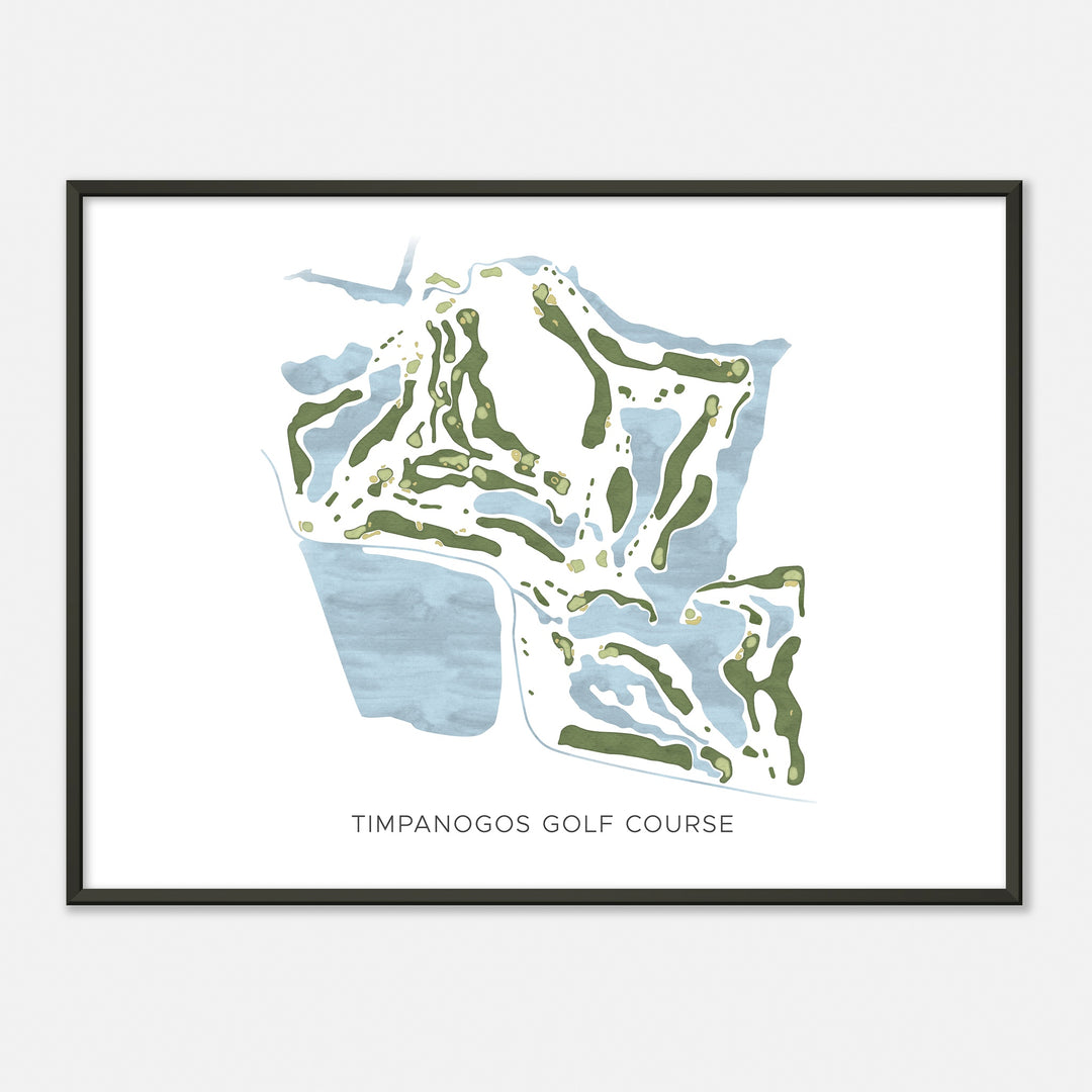 Print of Timpanogos Golf Course Modern Map