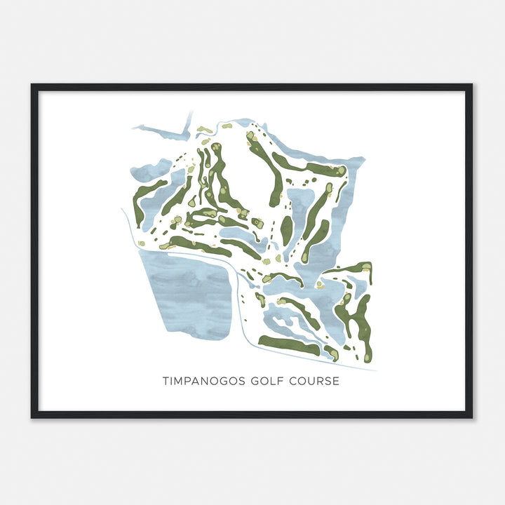 Print of Timpanogos Golf Course Modern Map