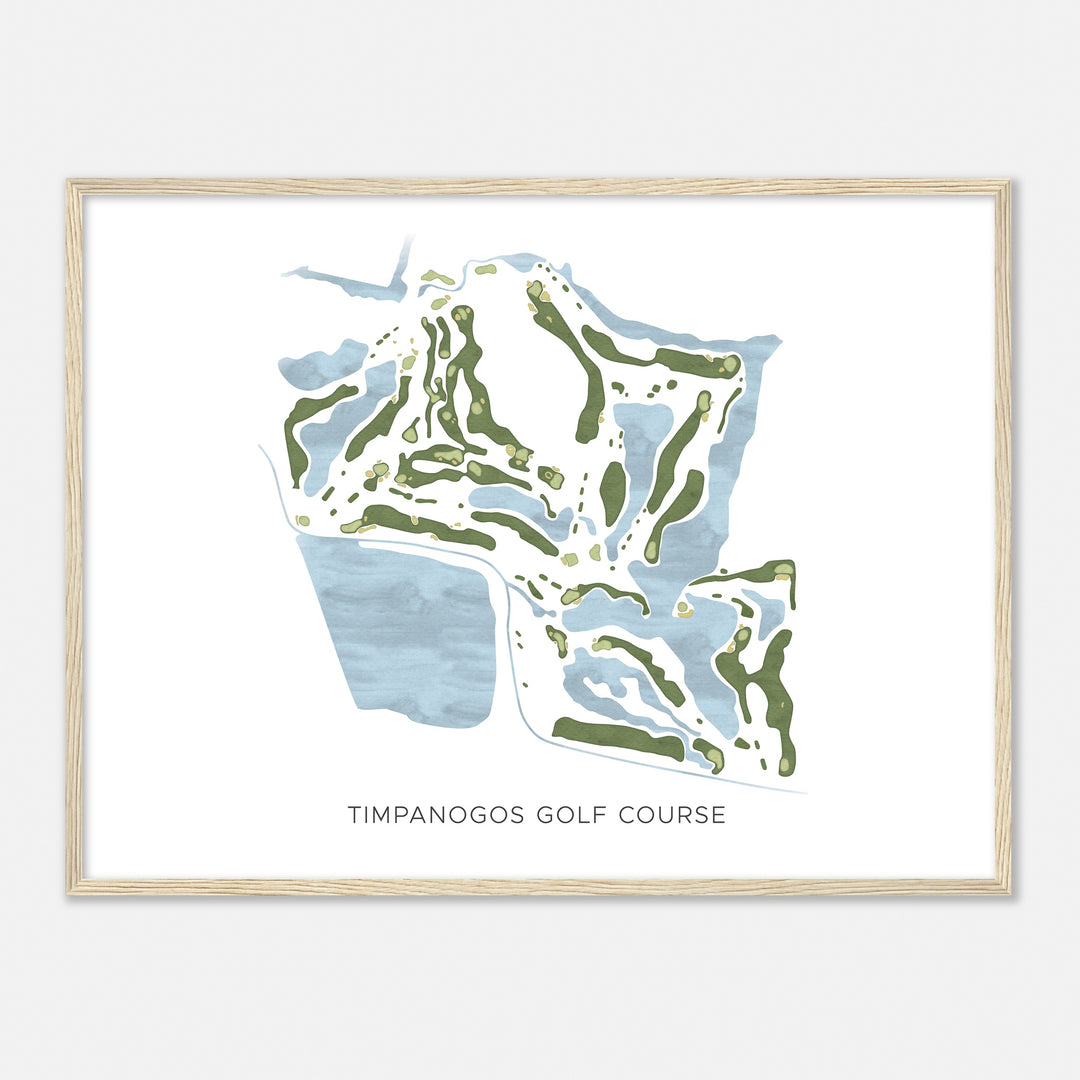 Print of Timpanogos Golf Course Modern Map