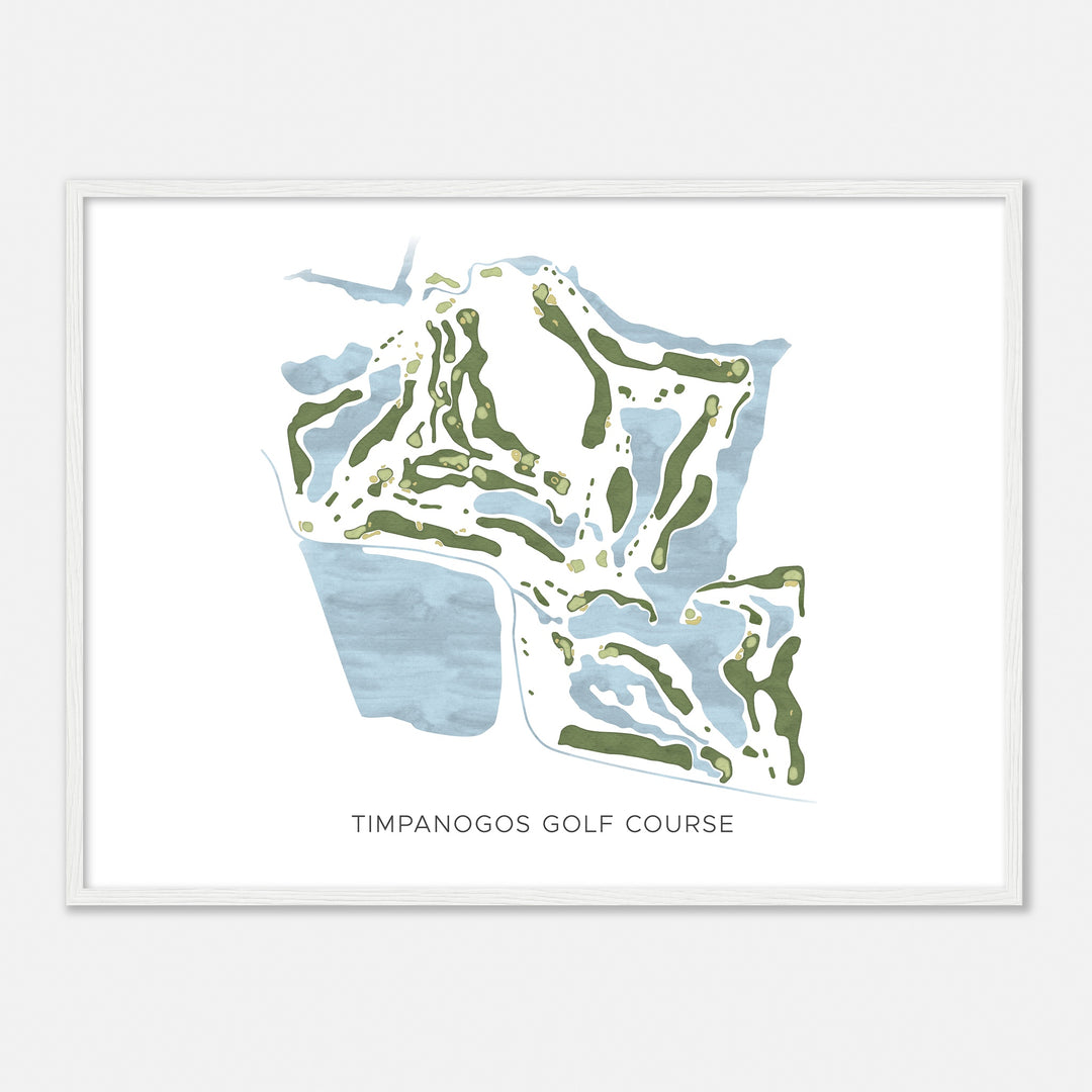 Print of Timpanogos Golf Course Modern Map