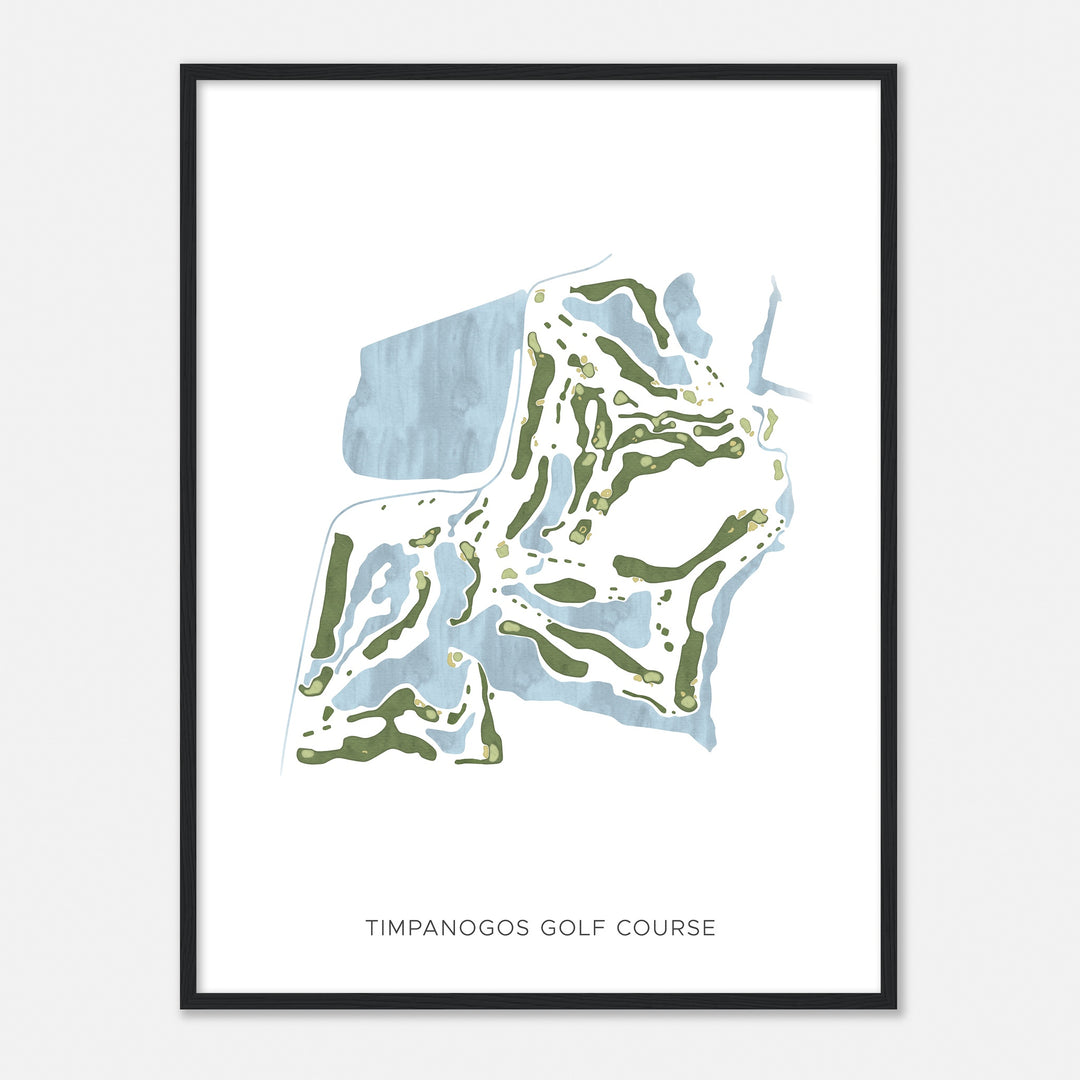 Print of Timpanogos Golf Course Modern Map