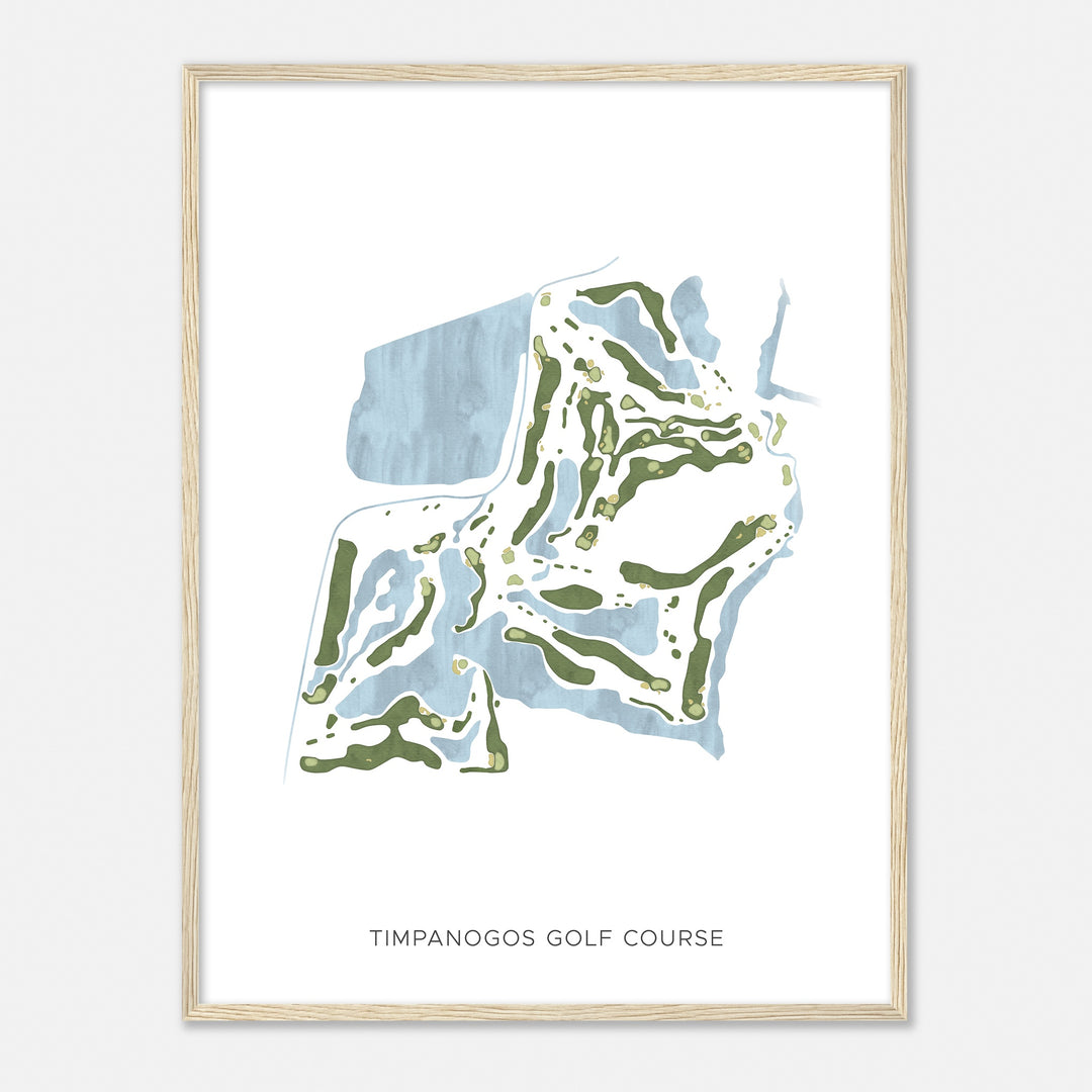 Print of Timpanogos Golf Course Modern Map