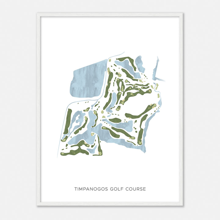 Print of Timpanogos Golf Course Modern Map