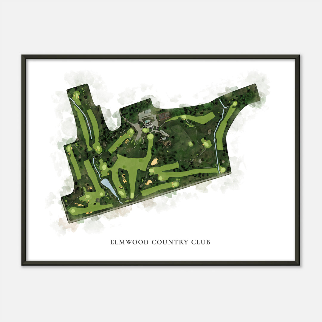 Print of Elmwood Country Club Classic Map