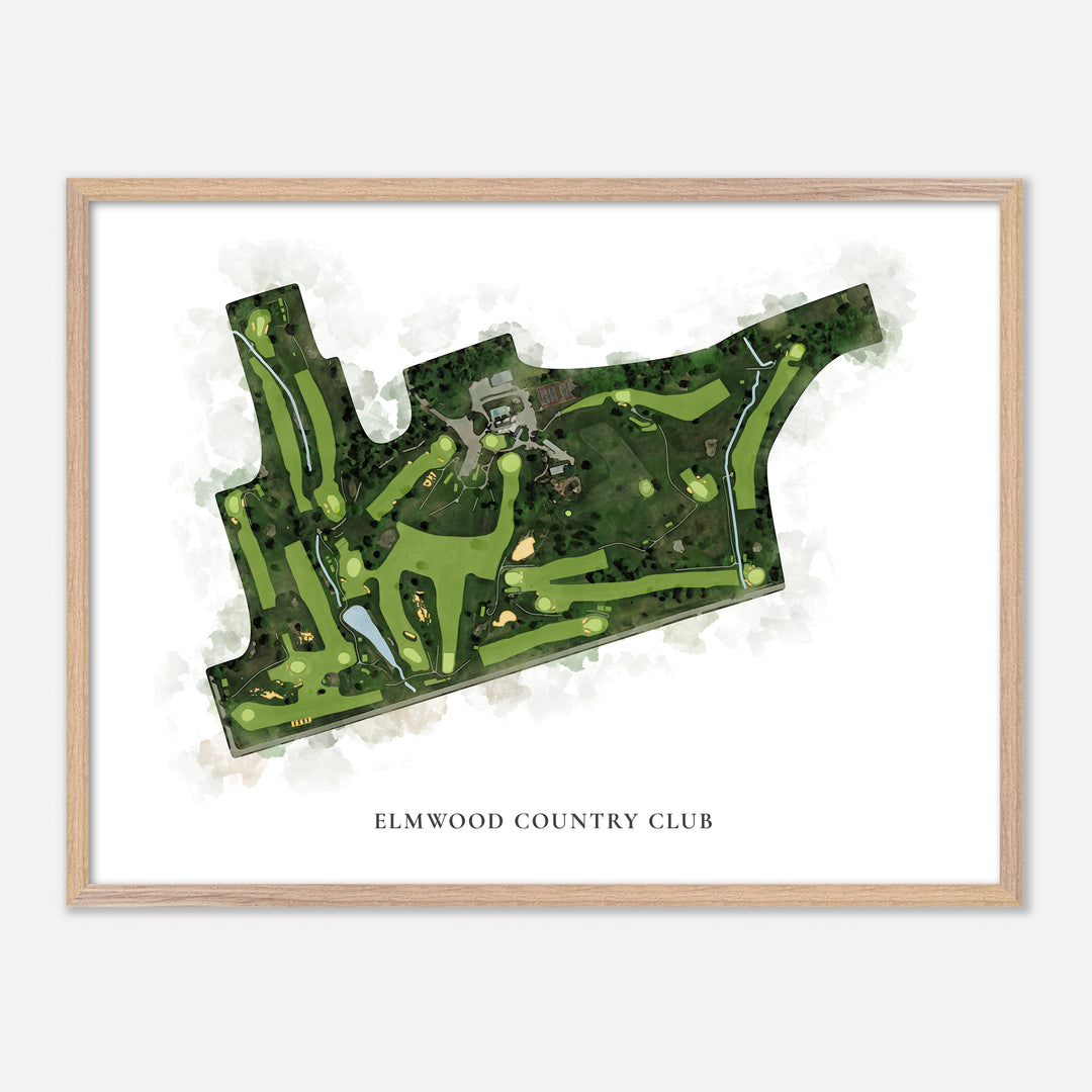 Print of Elmwood Country Club Classic Map