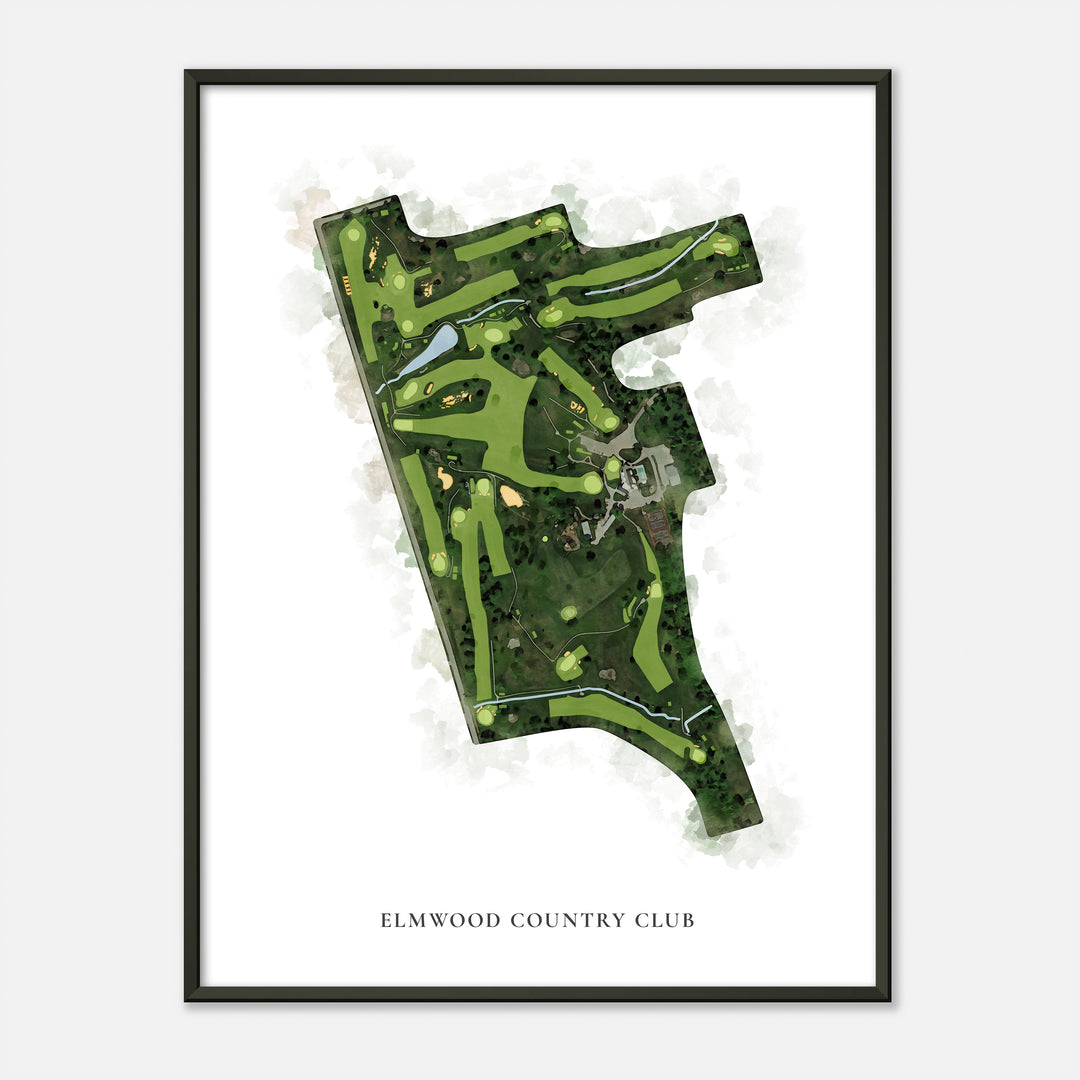 Print of Elmwood Country Club Classic Map