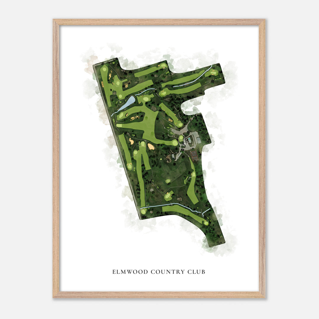 Print of Elmwood Country Club Classic Map