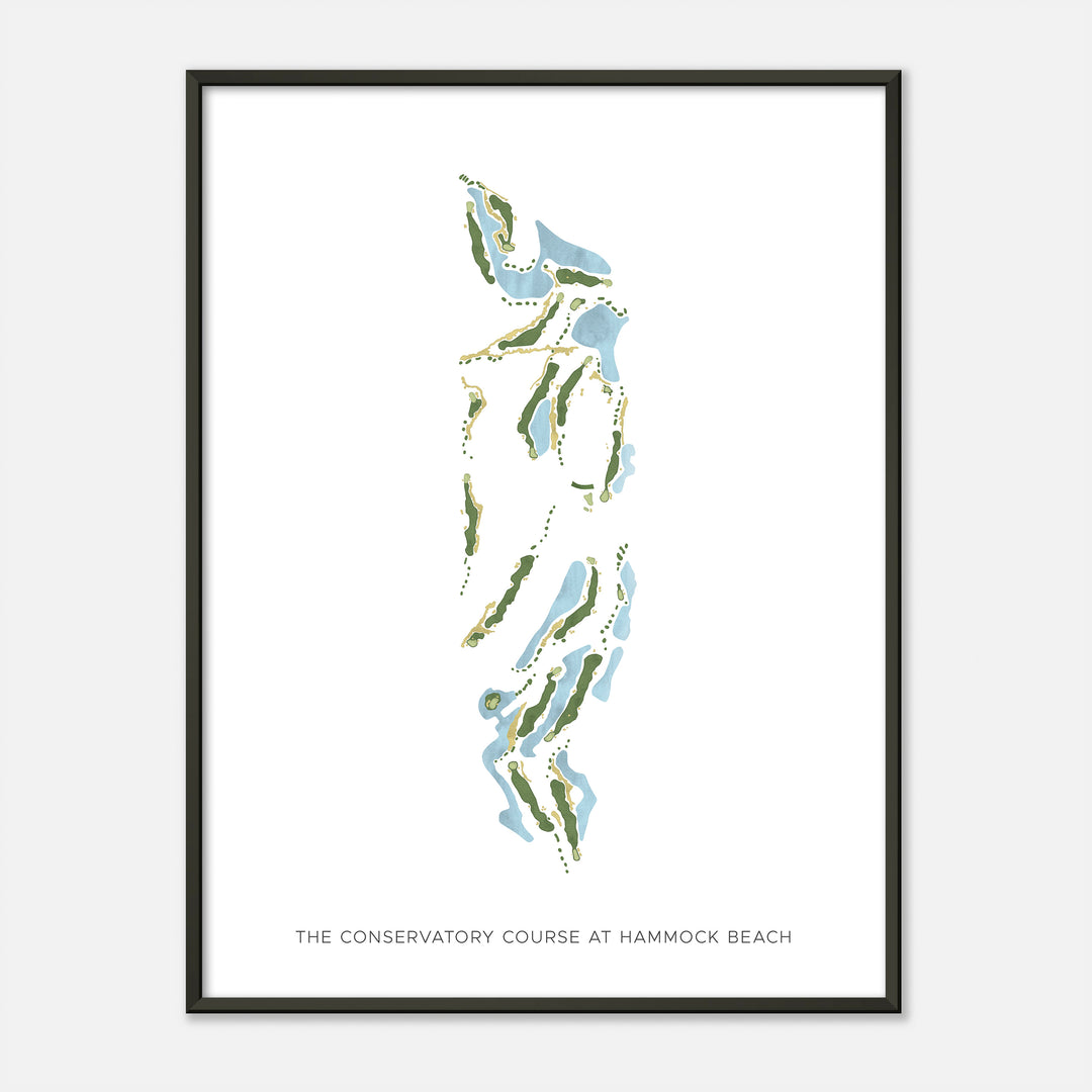 Print of The Conservatory Course At Hammock Beach Modern Map