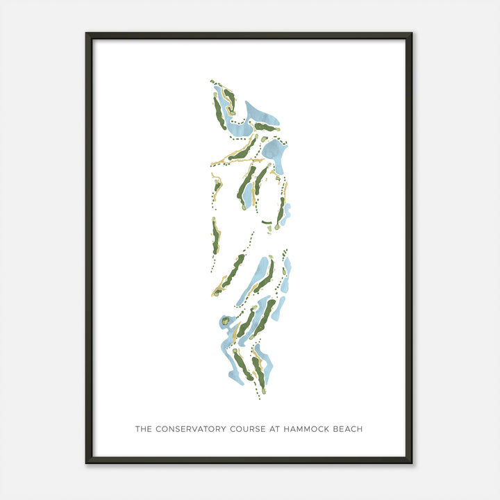 Print of The Conservatory Course At Hammock Beach Modern Map