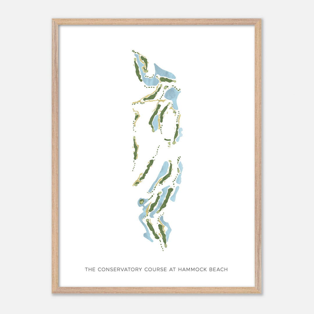 Print of The Conservatory Course At Hammock Beach Modern Map