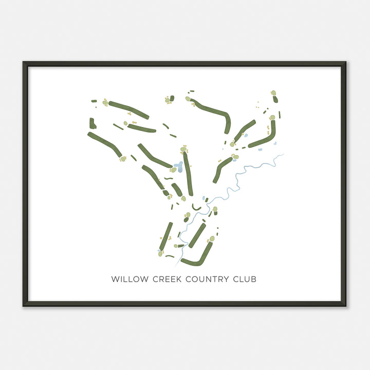 Print of Willow Creek Country Club Modern Map