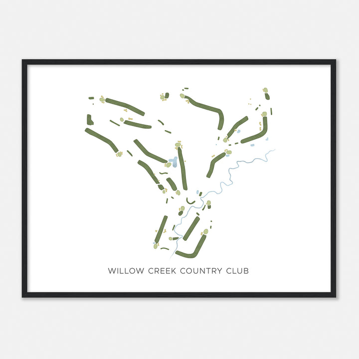 Print of Willow Creek Country Club Modern Map