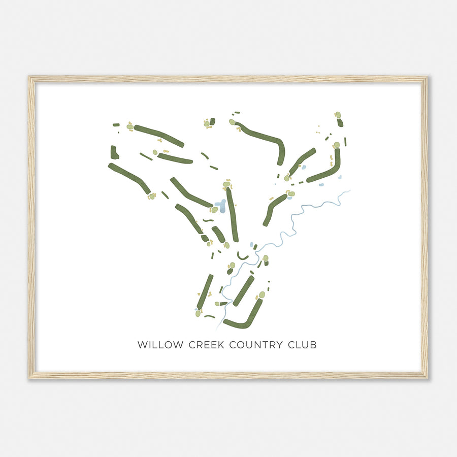 Print of Willow Creek Country Club Modern Map