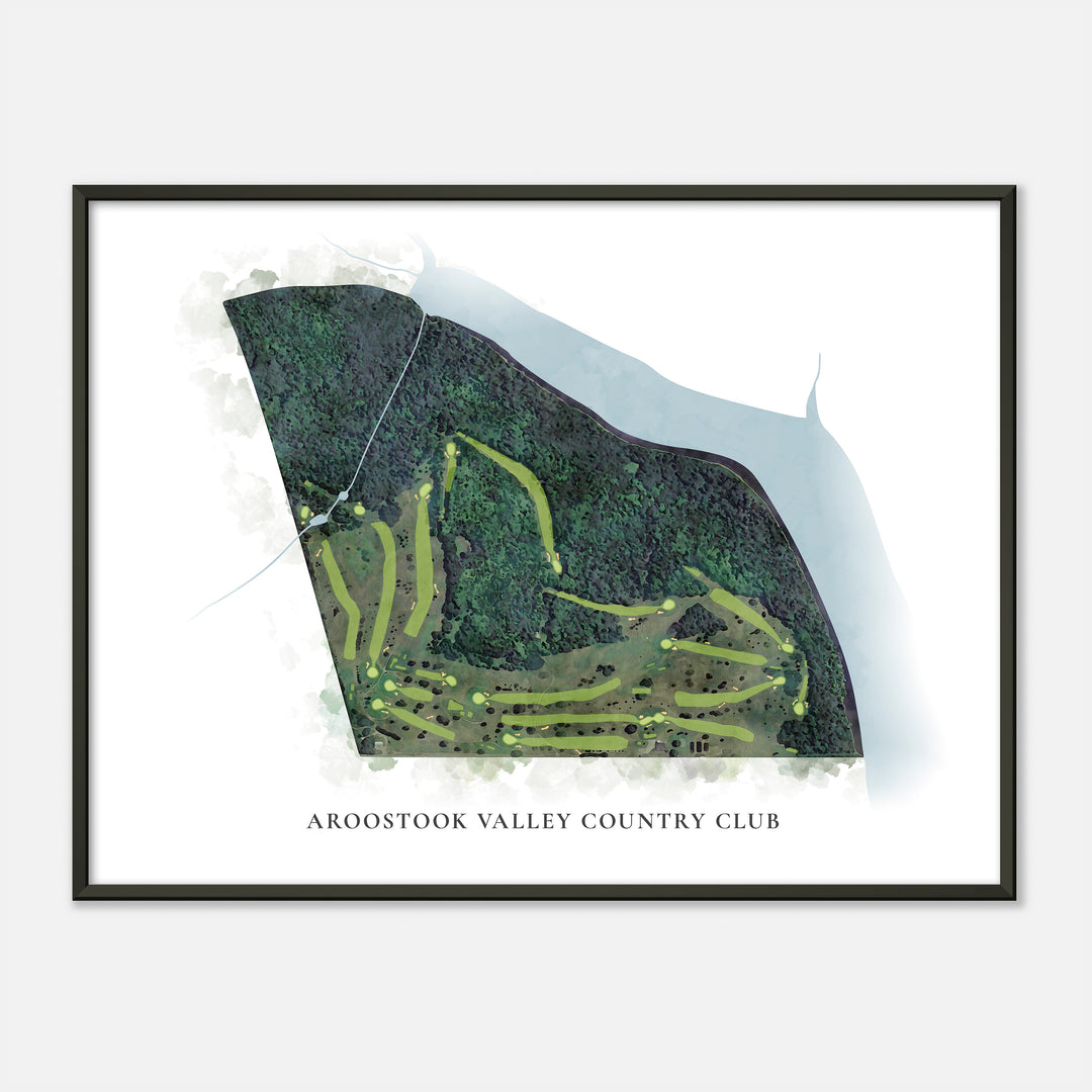 Print of Aroostook Valley Country Club Classic Map