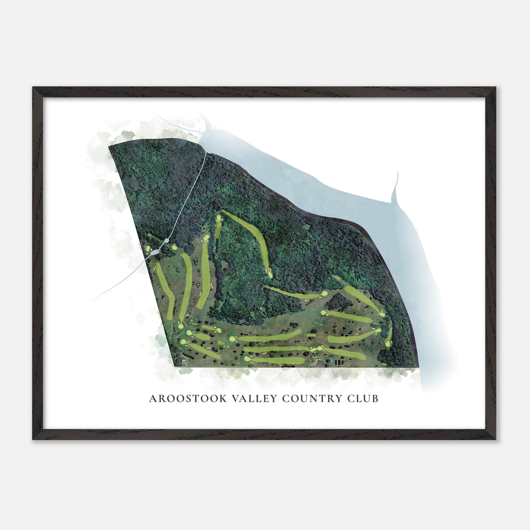 Print of Aroostook Valley Country Club Classic Map