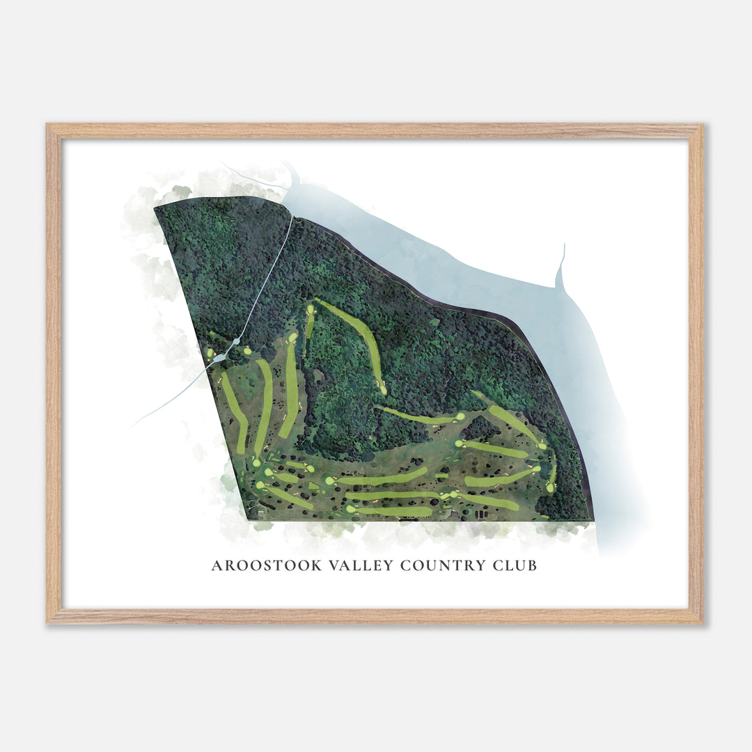 Print of Aroostook Valley Country Club Classic Map