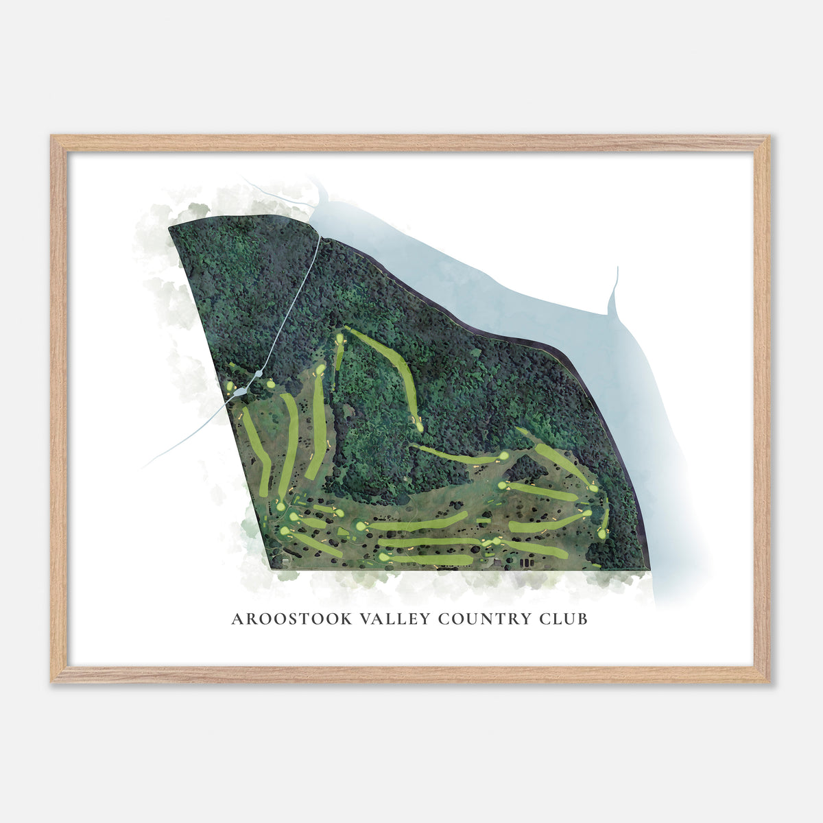 Print of Aroostook Valley Country Club Classic Map