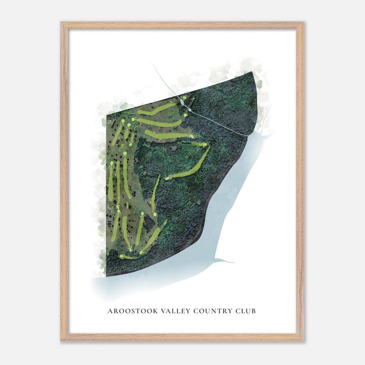Print of Aroostook Valley Country Club Classic Map