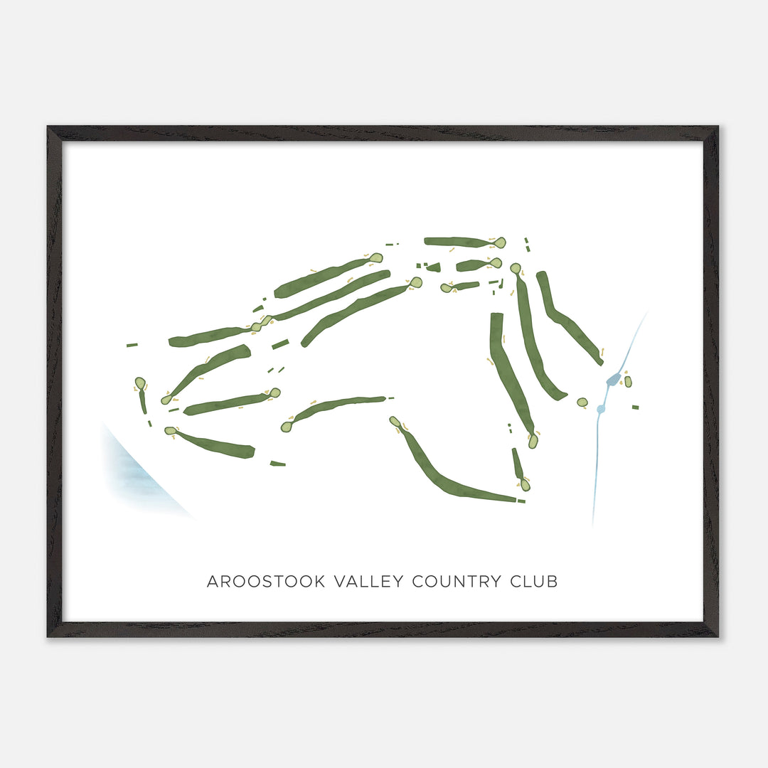 Print of Aroostook Valley Country Club Modern Map