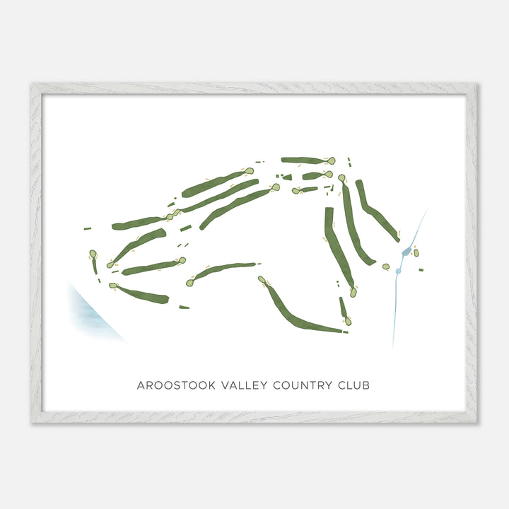 Print of Aroostook Valley Country Club Modern Map