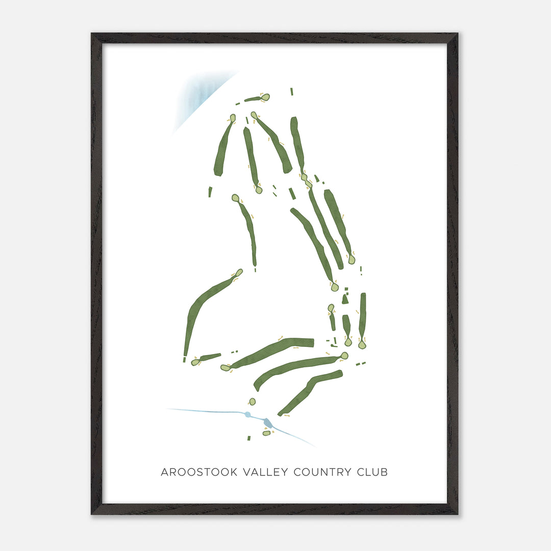 Print of Aroostook Valley Country Club Modern Map