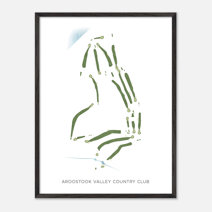 Print of Aroostook Valley Country Club Modern Map