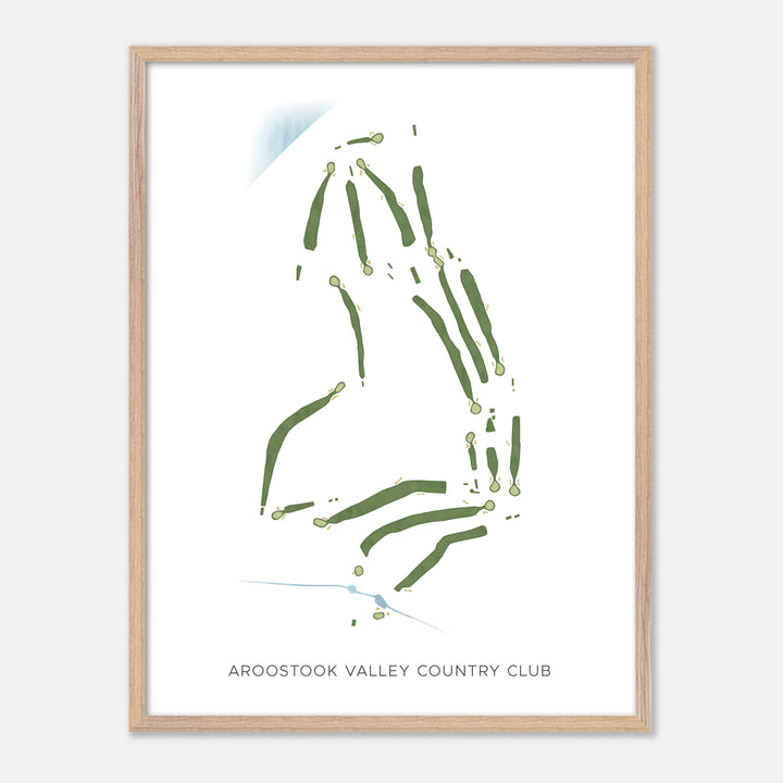 Print of Aroostook Valley Country Club Modern Map
