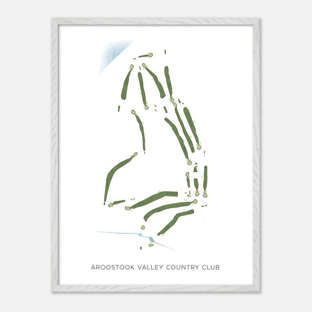 Print of Aroostook Valley Country Club Modern Map