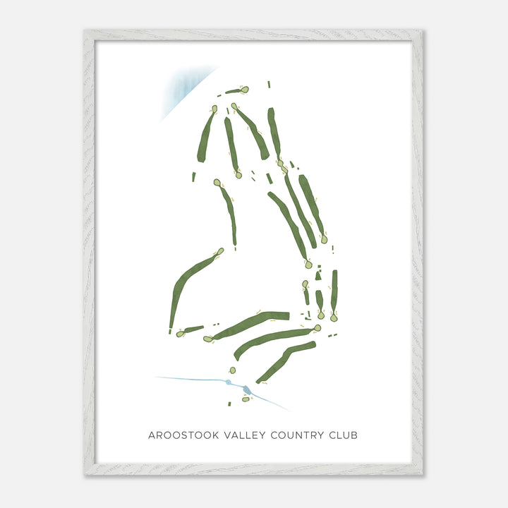 Print of Aroostook Valley Country Club Modern Map