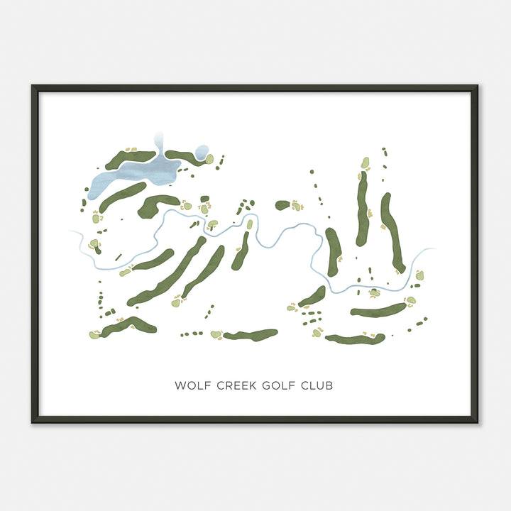 Print of Wolf Creek Golf Club Modern Map