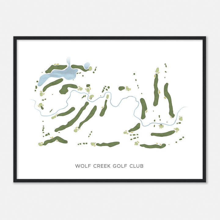 Print of Wolf Creek Golf Club Modern Map