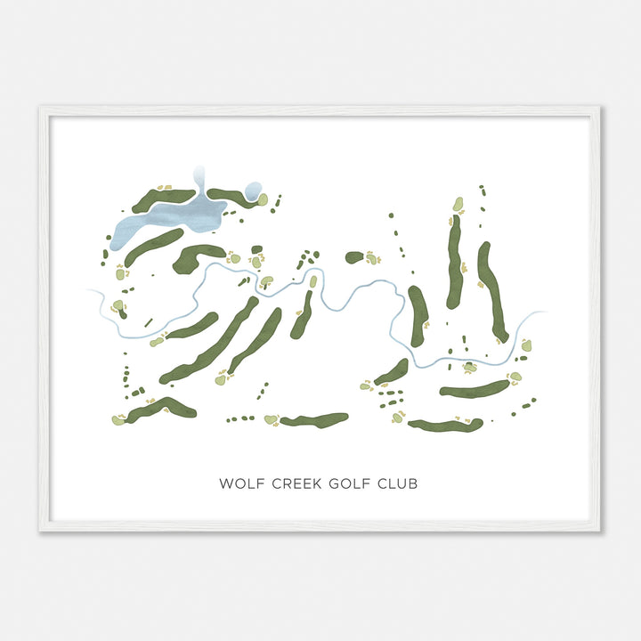 Print of Wolf Creek Golf Club Modern Map
