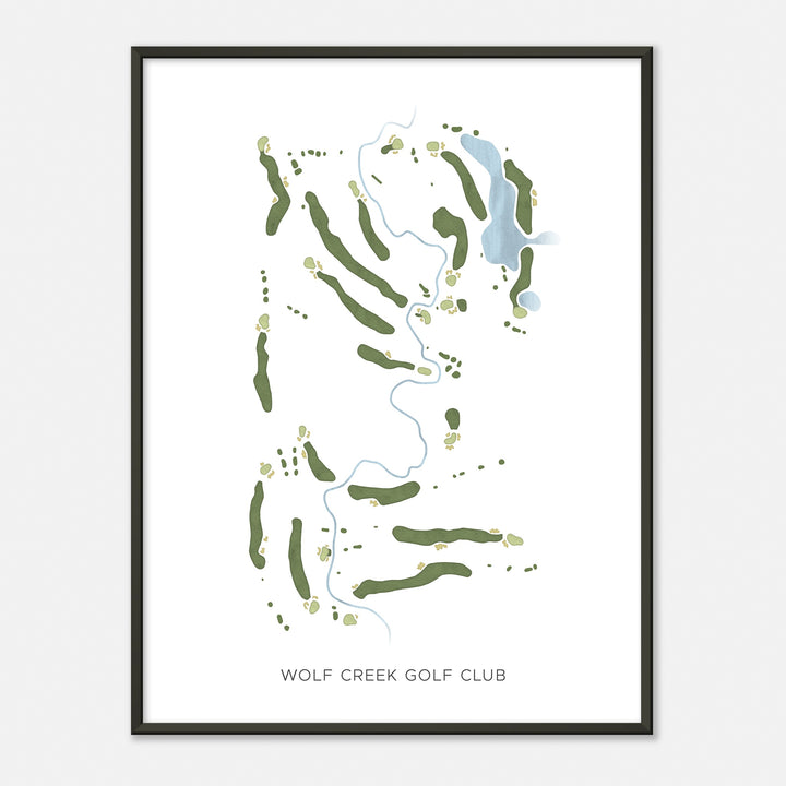 Print of Wolf Creek Golf Club Modern Map