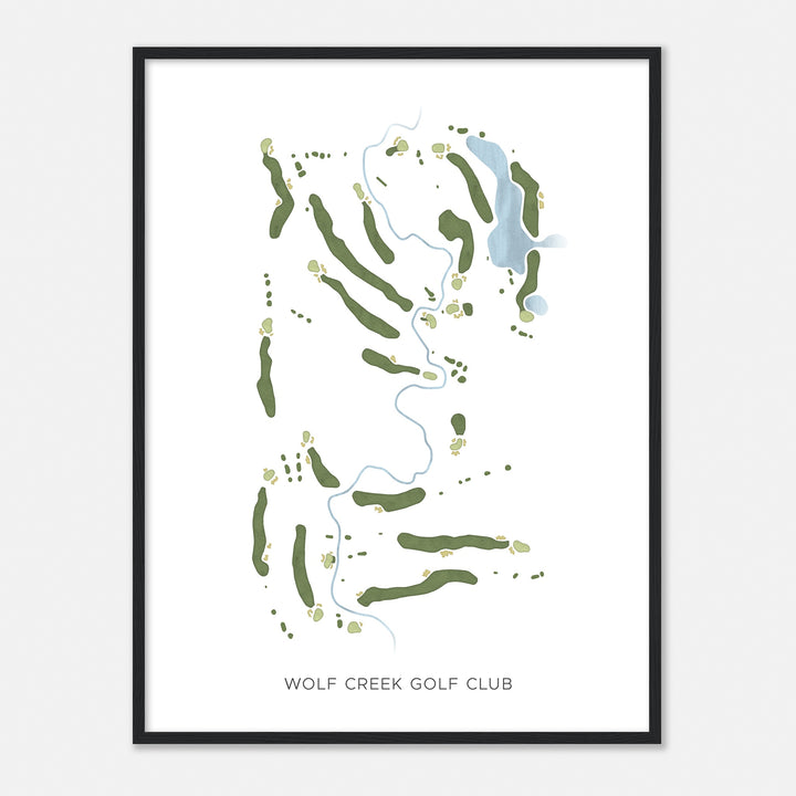 Print of Wolf Creek Golf Club Modern Map