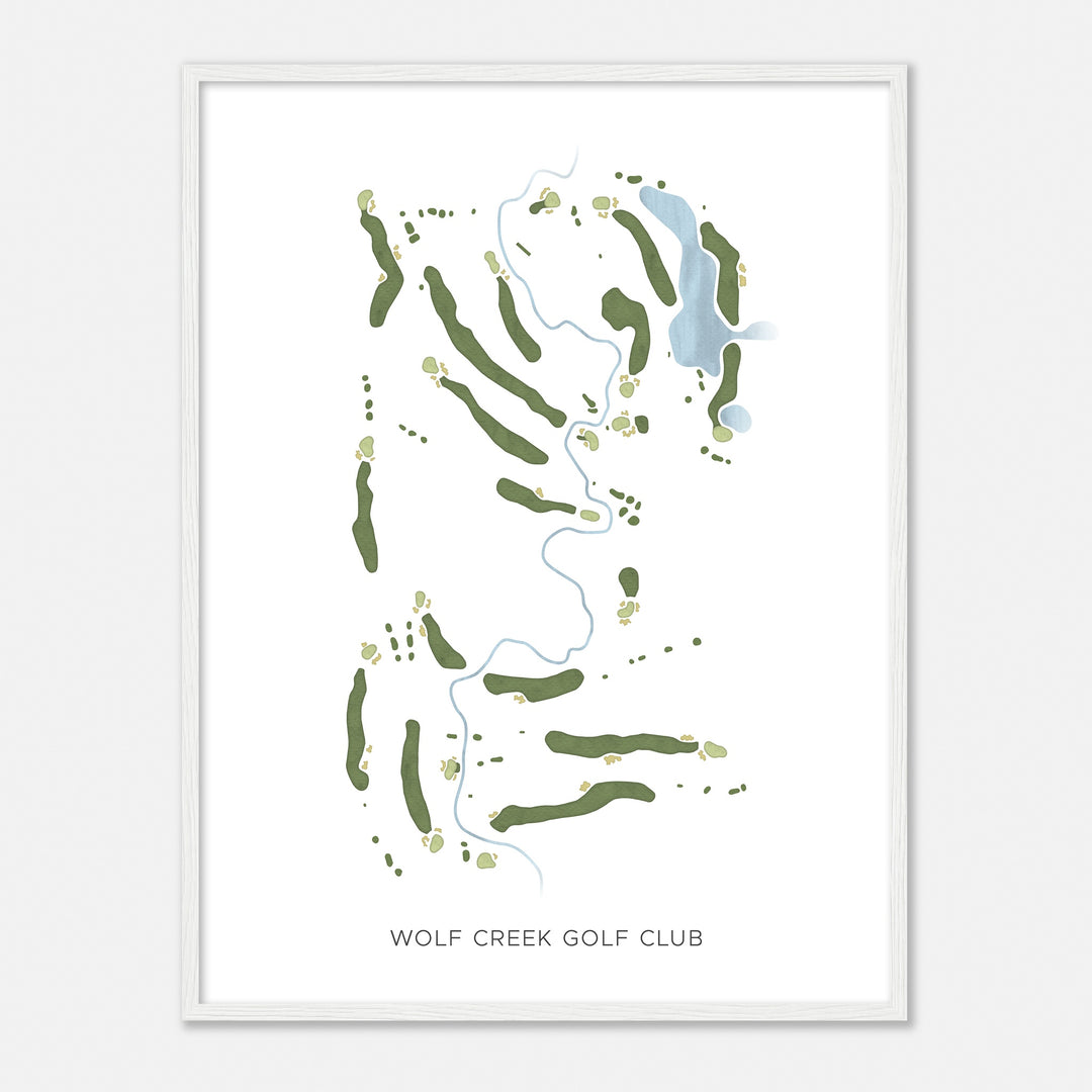 Print of Wolf Creek Golf Club Modern Map