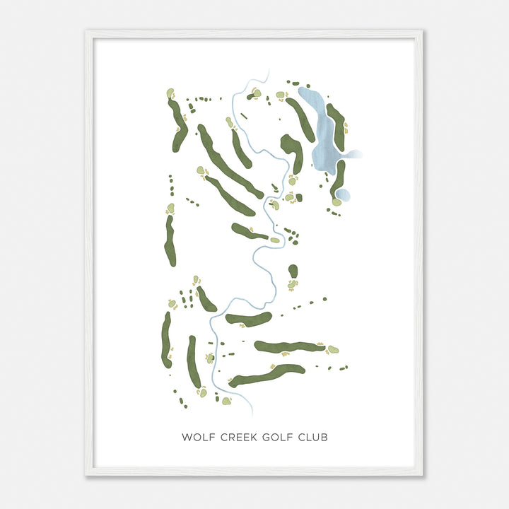 Print of Wolf Creek Golf Club Modern Map