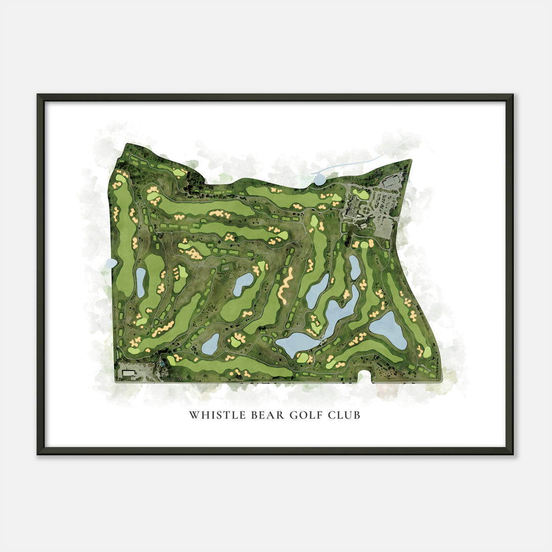 Print of Whistle Bear Golf Club Classic Map