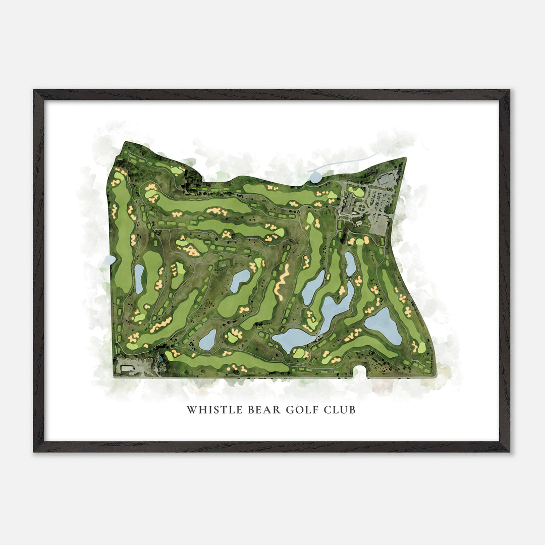 Print of Whistle Bear Golf Club Classic Map