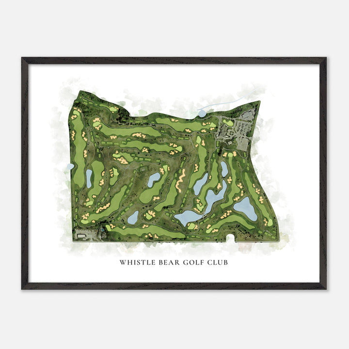 Print of Whistle Bear Golf Club Classic Map